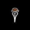 925 Sterling Silver Navajo Ring • Red Opal Gemstone • Handcrafted Statement Jewelry