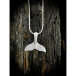 Sterling Silver Whale Tale Beach Ocean Pendant