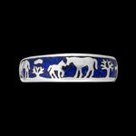 Horseback Rider Ring • Equestrian Design • Navajo Handmade • Native American Style • Lapis Lazuli