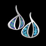 Southwestern Pendant • Sterling Silver • Turquoise or Violet Opal Options