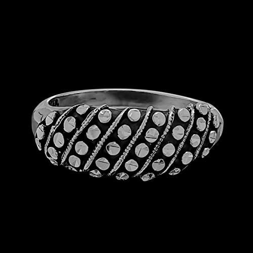 Size 4.5 - Diamond Cut Art Deco Band