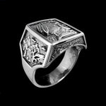 Navajo Chief Mountain Ring • 925 Sterling Silver • Native American Jewelry