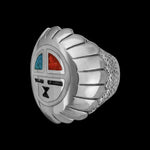 Sacred Sun Father, Sun Face Ring, 925 Sterling Silver Ring, R99 Ring, Navajo Ring, Native American Handmade Jewelry, Zuni