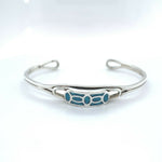 Native American Turquoise Bracelet • Navajo Handmade • 925 Sterling Silver