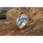 Southwestern Navajo Handmade Ring • Opal Ring • Native American Style • 925 Sterling Silver