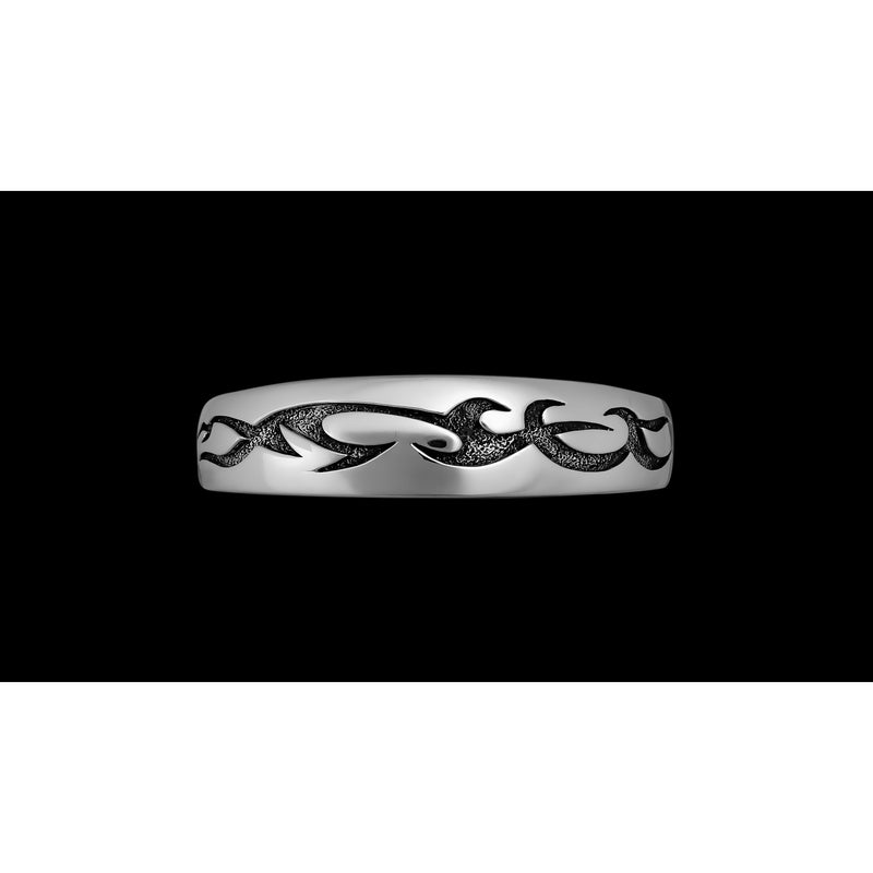 Flame Cuff Bracelet • 925 Sterling Silver • Native American Handmade Jewelry • Tribal Tattoo