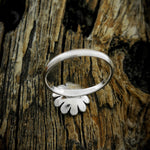 Sterling Silver Single Sunflower Ring