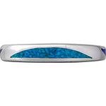 Size 7-925 Sterling Silver Turquoise & Lapis Lazuli Crescent Ring, Curved Half Moon Design, Handmade Gemstone Nature Band, Handcrafted Birthstone Jewelry