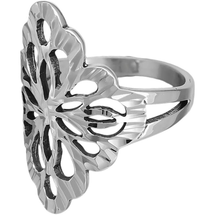 Size 6.5 - Diamond Cut Damask Ring