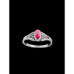 Pink Statement Ring • 925 Sterling Silver • Bold and Eye-Catching Design