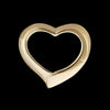 Gold Heart Pendant, 14kt Gold Heart, Gold and Turquoise Heart Pendant