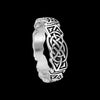 Size 5 -925 Sterling Silver Band Style Ring, Celtic Tribal Ring