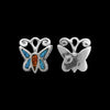 Butterfly Earrings • Handmade with Love • Sterling Silver and Turquoise Combination