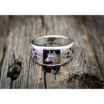 Size 12 - Wolf Ring • Navajo Handcrafted • 925 Sterling Silver • Native American Jewelry