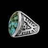 Sierra Nevada Turquoise Ring, Thunderbird Ring, 925 Sterling Silver Ring, Navajo Ring, Native American Handmade Jewelry, Turquoise Ring