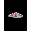 Pink Statement Ring • 925 Sterling Silver • Bold and Eye-Catching Design