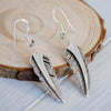 Bird Feather Earrings • 925 Sterling Silver • Nature Inspired Design • Boho Chic Style