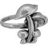 925 Sterling Silver Mushroom Ring, Shroom Ring, Magic Mushroom, Fungus RIng
