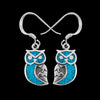 Great Horned Owl Earrings • 925 Sterling Silver • Nature-inspired Jewelry