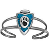 Bear Claw Bracelet • Native American Handmade • Navajo Cuff • Sterling Silver