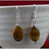 Tiger's Eye Earrings • Handcrafted by Navajo Artisan • Sterling Silver