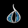 Southwestern Pendant • Sterling Silver • Turquoise or Violet Opal Options