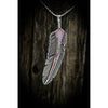 Feather Earrings • Pink Opal • 925 Sterling Silver • Navajo Handmade