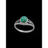 Navajo Green Opal Ring • 925 Sterling Silver • Engagement Style Ring