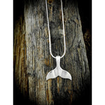 Sterling Silver Whale Tale Beach Ocean Pendant