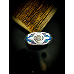 Southwestern Navajo Handmade Ring • Opal Ring • Native American Style • 925 Sterling Silver