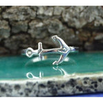 Anchor Ring • 925 Sterling Silver • Sizes 4-9 • Maritime Symbol of Strength and Stability