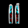 Zuni Turquoise Earrings • Native American Earrings • 925 Sterling Silver • Zuni Handmade by Phil Weahkee