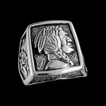 Navajo Chief Mountain Ring • 925 Sterling Silver • Native American Jewelry