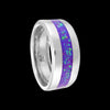 Wide Band Opal Ring, 925 Sterling Silver Ring, Lavender Opal Ring