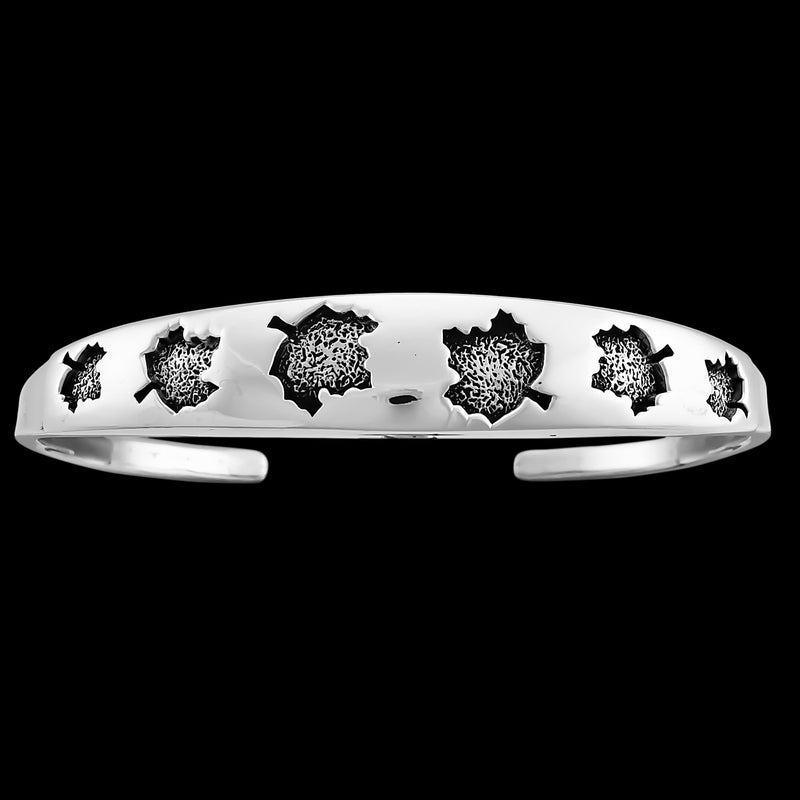 Maple Leaf Bracelet • 925 Sterling Silver • Tree Jewelry • Fall Season