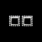 Square Earrings • 925 Sterling Silver • Elegant and Chic