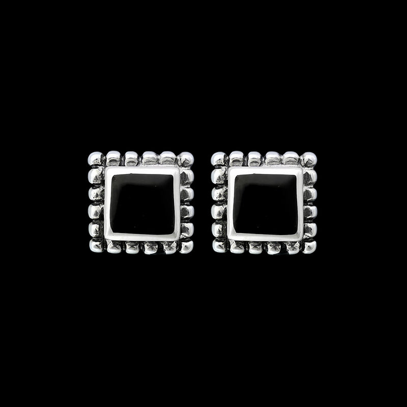 Square Earrings • 925 Sterling Silver • Elegant and Chic