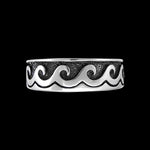 Wave Ring, Ocean Ring, 925 Sterling Silver Ring, Navajo Ring, Surfer Ring, Native American Handmade Jewelry