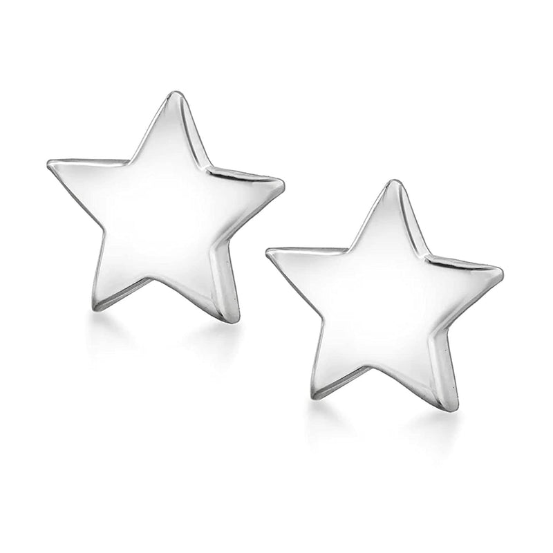 925 Sterling Silver Star Stud Earrings