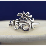 Beautiful sterling silver ring sanskrit OM ohm design