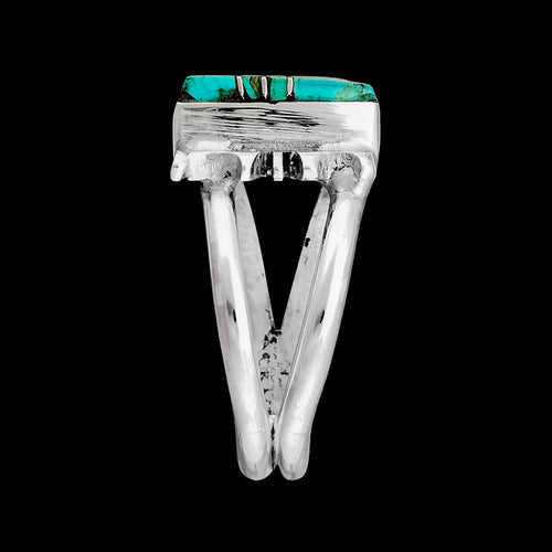 Navajo Turquoise Ring • Royston Turquoise • 925 Silver • Handmade by Steve Francisco • Size 7.5