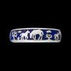 Horseback Rider Ring • Equestrian Design • Navajo Handmade • Native American Style • Lapis Lazuli