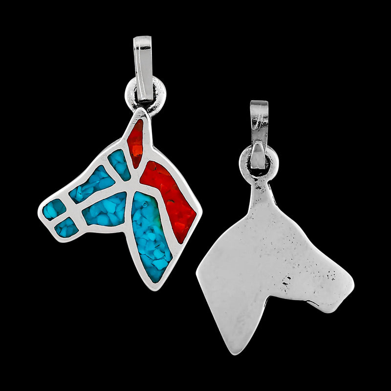 Horse Pendant, 925 Sterling Silver Pendant, Equestrian Pendant, Cowboy Pendant, Rodeo Pendant