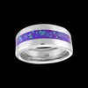 Wide Band Opal Ring, 925 Sterling Silver Ring, Lavender Opal Ring