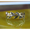 Leaves Band Ring • Sterling Silver • Sizes 5, 6, 7, 8, 9 • Symbol of Renewal and Growth