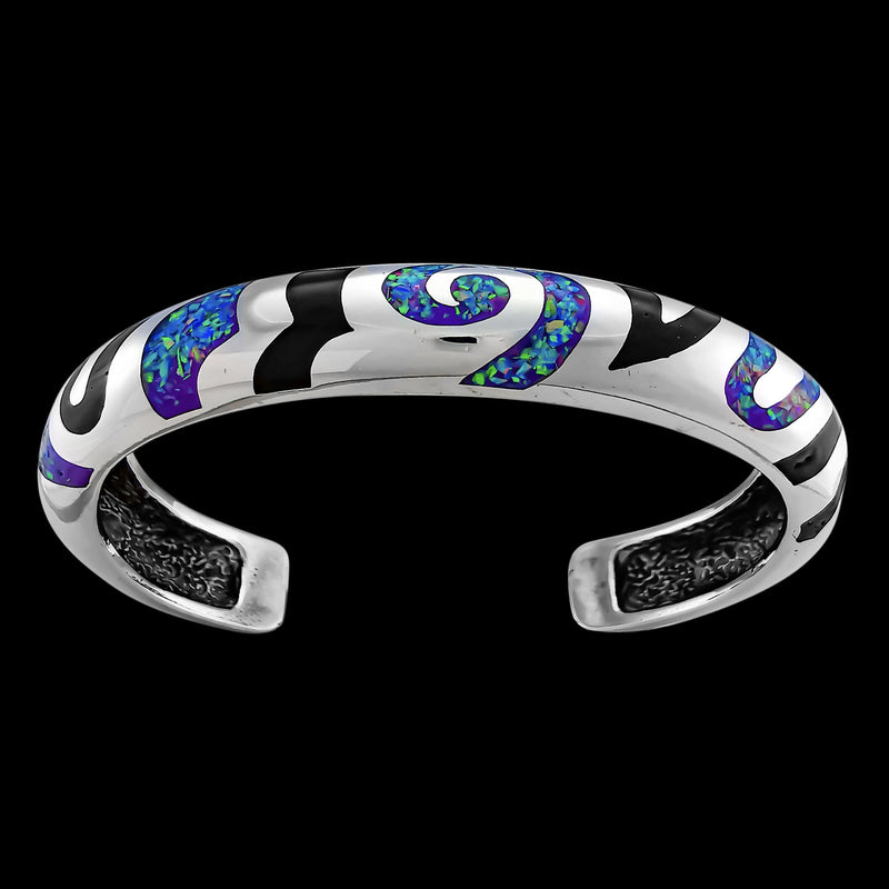 Swirl Bracelet • Native American Handmade Jewelry • 925 Sterling Silver