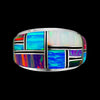 Navajo Opal Inlay Ring • 925 Silver • Indigenous Artistry • Southwest Style • Edward Johnson