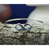 925 Sterling Silver infinity bangle bracelet